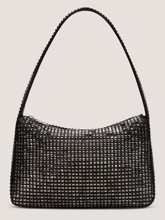 Stuart Weitzman Handbags - Stuart Weitzman: Black Studded Shoulder Bag